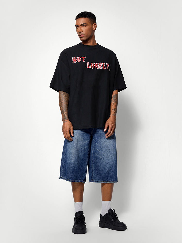 Jean shorts baggy hot sale